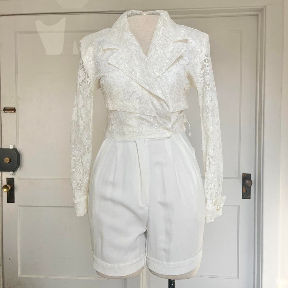Vintage 90s lace romper by